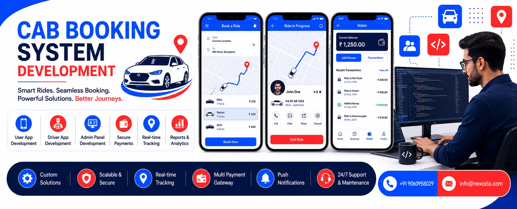 Cab/Taxi Booking System Development in Dwarka