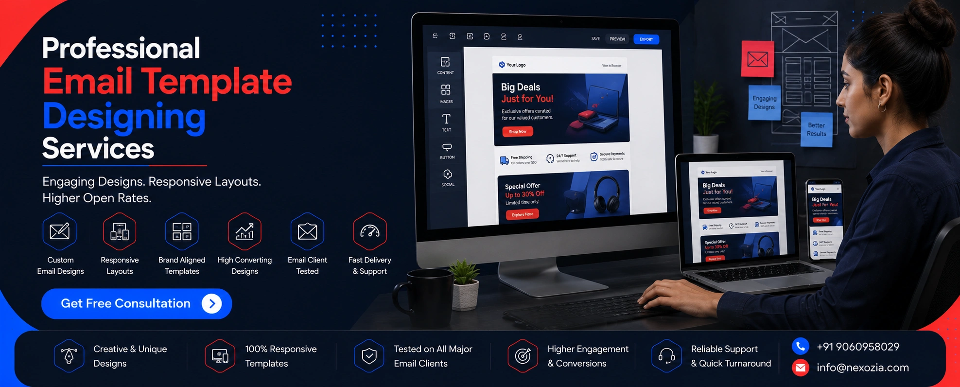 Email Template Designing in Dwarka