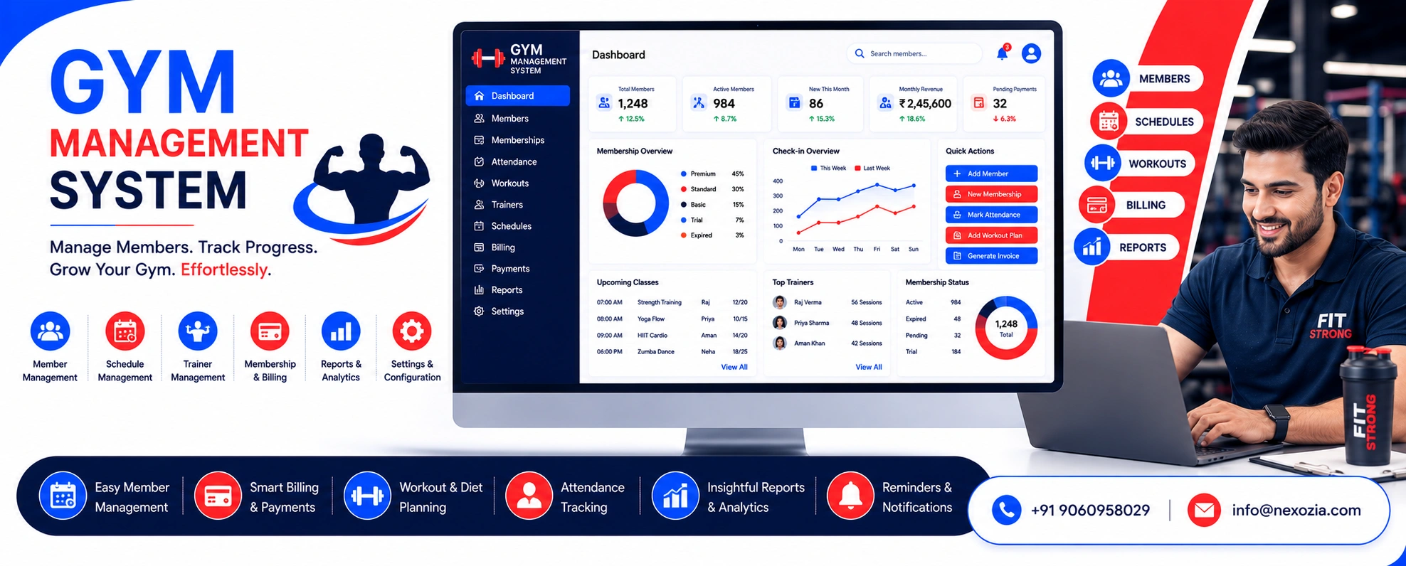 Complete Gym Management System in Dwarka