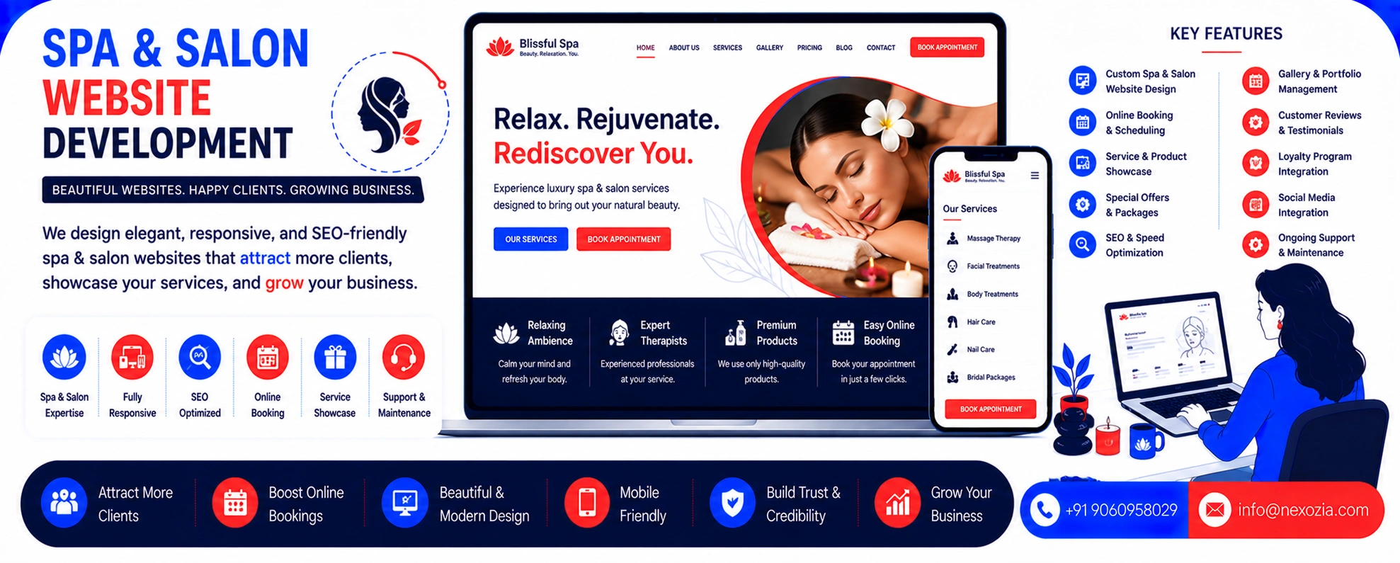 Spa & Salon Website Design in Jowai