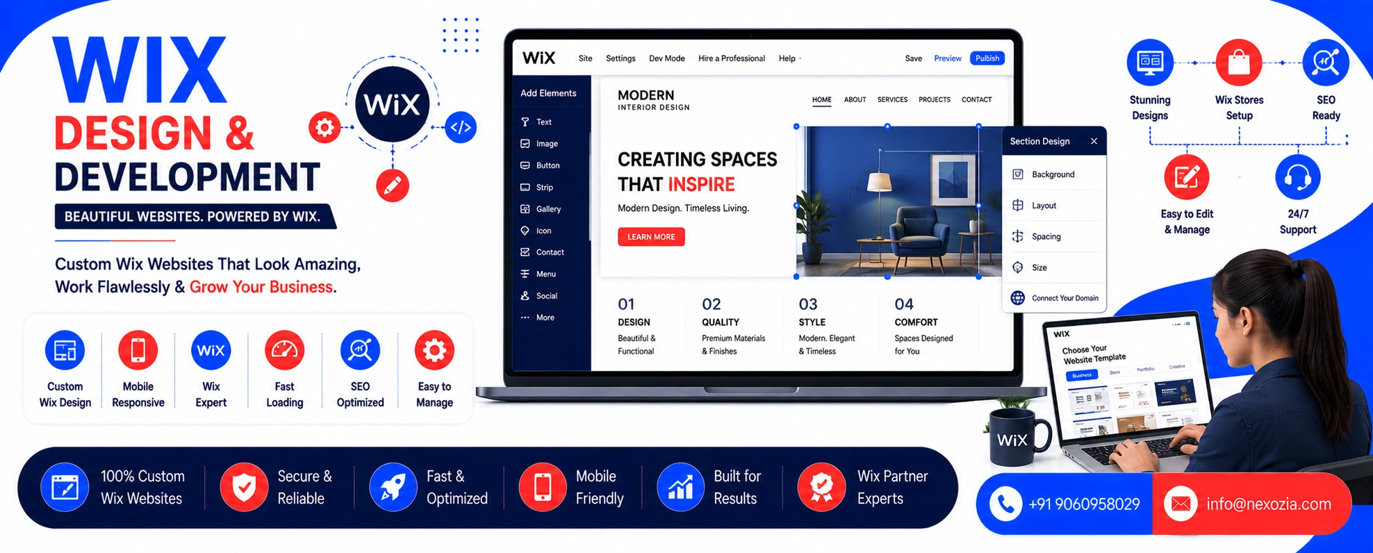 Wix Website Design & Development in Janjgir Champa