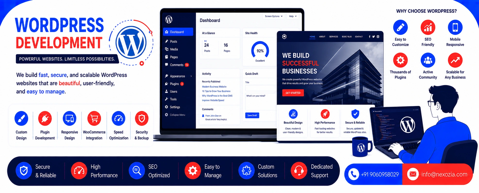 WordPress Website Design & Development in Mon